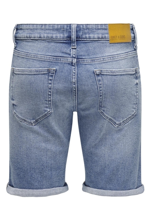 Only & Sons blauwe heren korte broek | Achteraanzicht