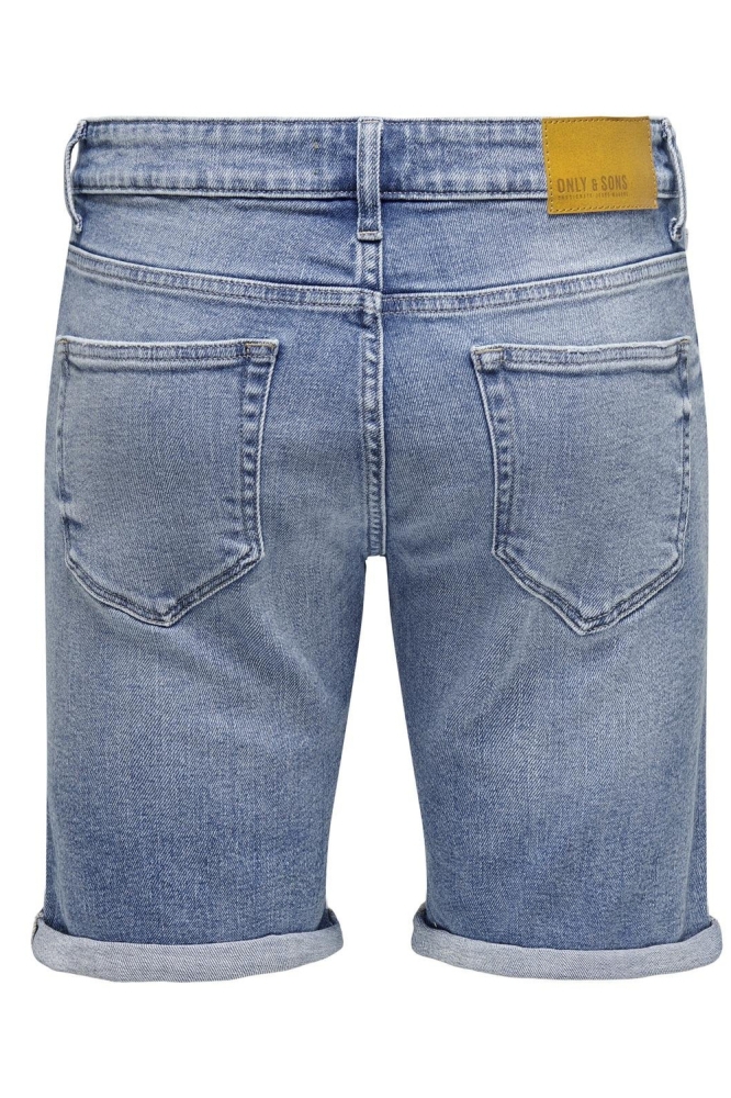 Only & Sons blauwe heren korte broek | Achteraanzicht