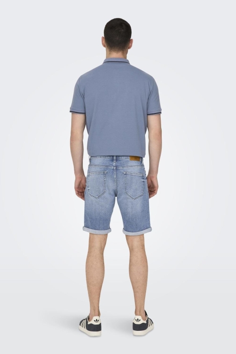 Only & Sons blauwe heren korte broek | Model
