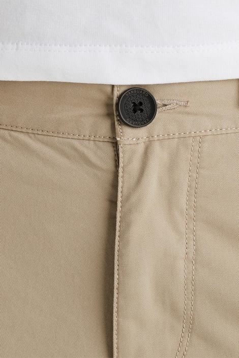 Vanguard beige heren korte broek | Close up