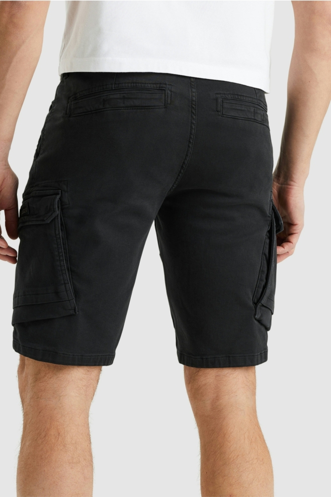 PME legend zwarte heren korte broek | Achteraanzicht