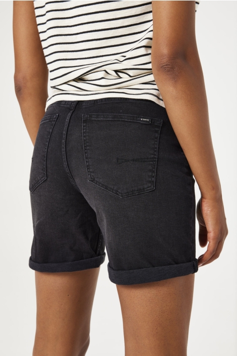 Garcia zwarte dames korte broek | Close up
