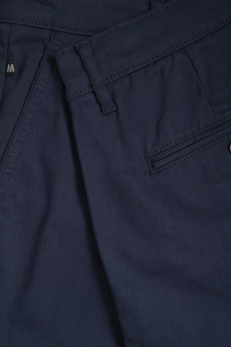 Matinique blauwe heren korte broek | Close up