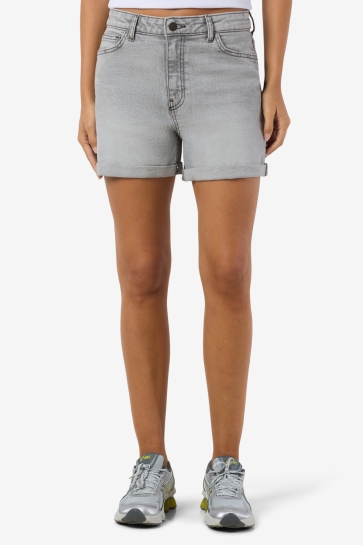 Noisy may Broek NMMONI HW DNM SHORTS AZ277LG NOOS 27032480 LIGHT GREY DENIM