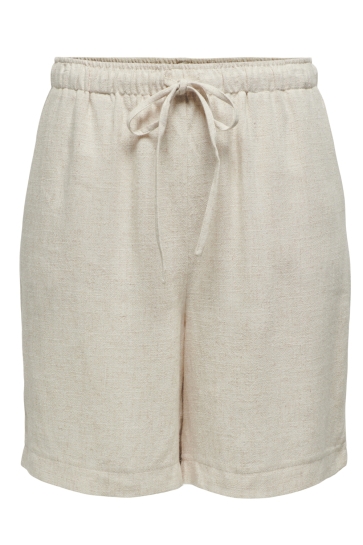 Only onlsiesta mw pull-up lin bl shorts Beige