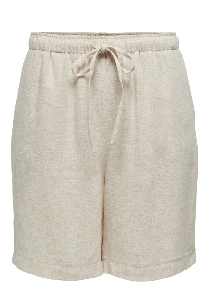 Only beige dames korte broek | Vooraanzicht