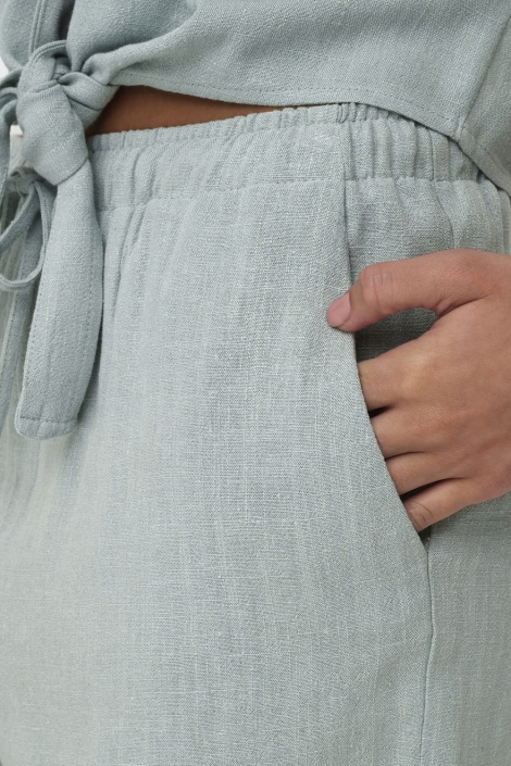 Only groene dames korte broek | Close up