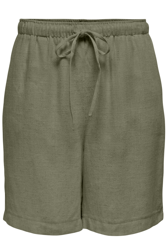 Only groene dames korte broek | Vooraanzicht