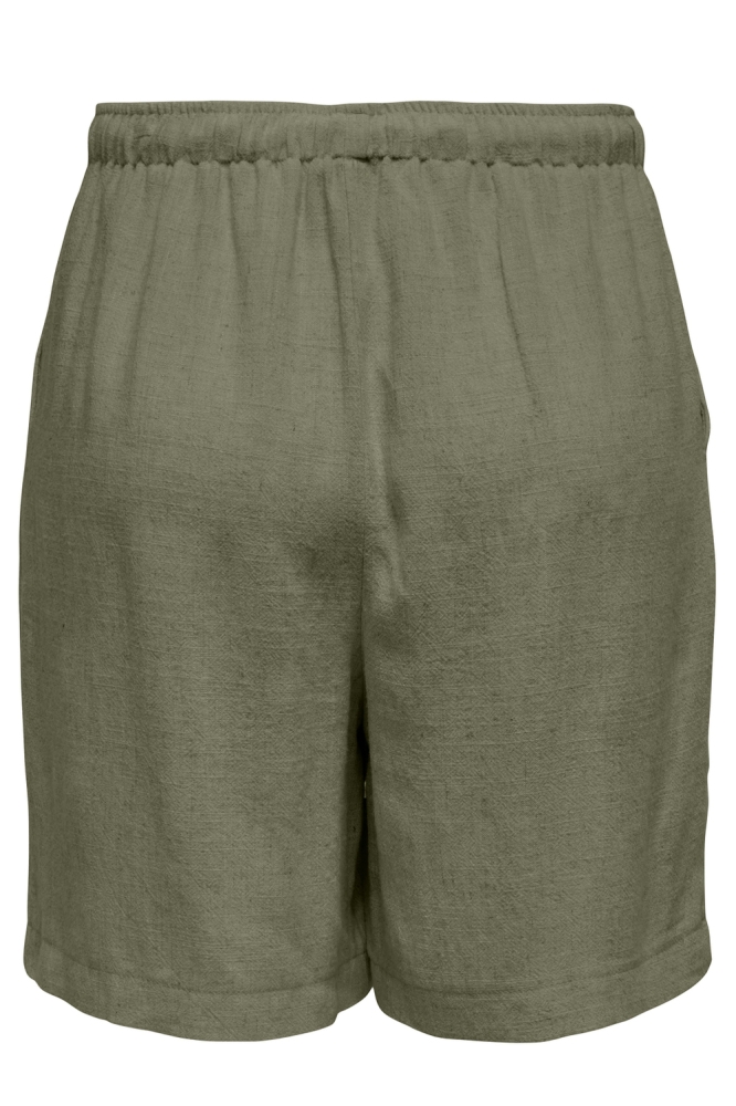 Only groene dames korte broek | Achteraanzicht