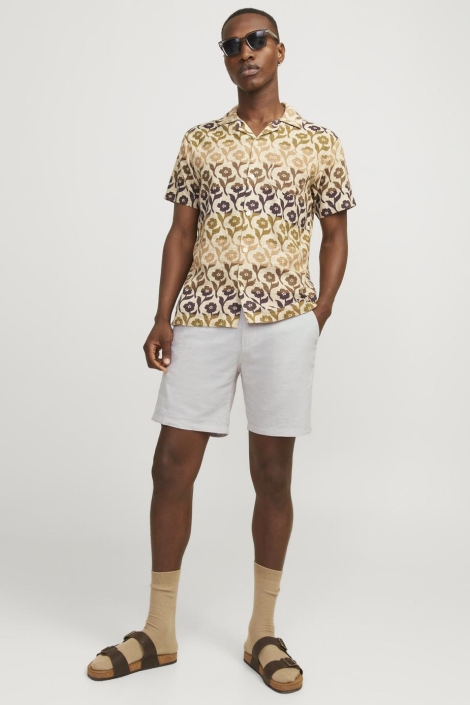 Jack & Jones beige heren korte broek | Model