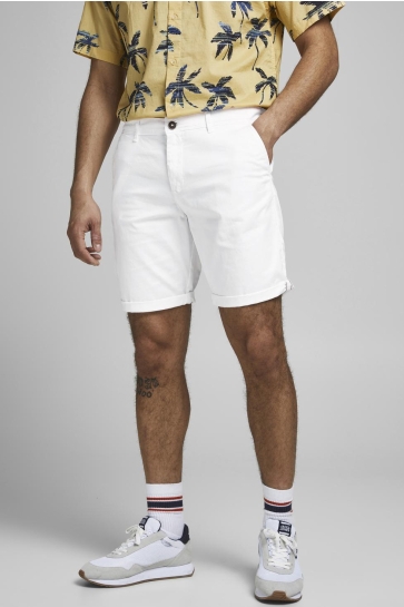 Jack & Jones Broek JPSTBOWIE SHORTS SOLID SRT SN 12165604 WHITE