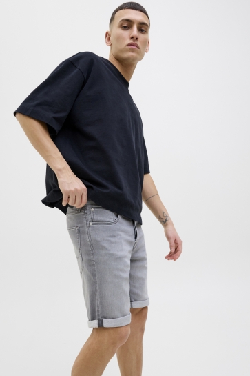 Jack & Jones Broek JJIRICK JJICON I.K. SHORTS GE 063 S 12269502 GREY DENIM