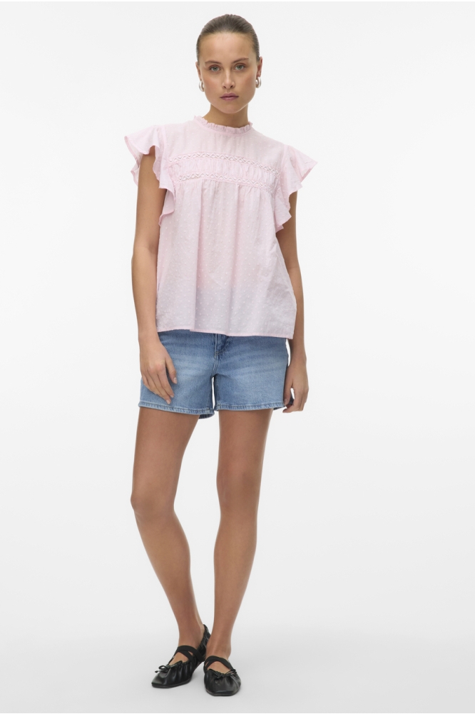 Vero Moda blauwe dames korte broek | Model