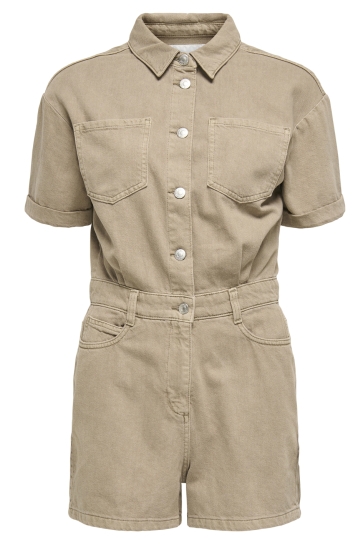 Only Broek ONLPRIME S/S PLAYSUIT PNT 15348557 FUNGI