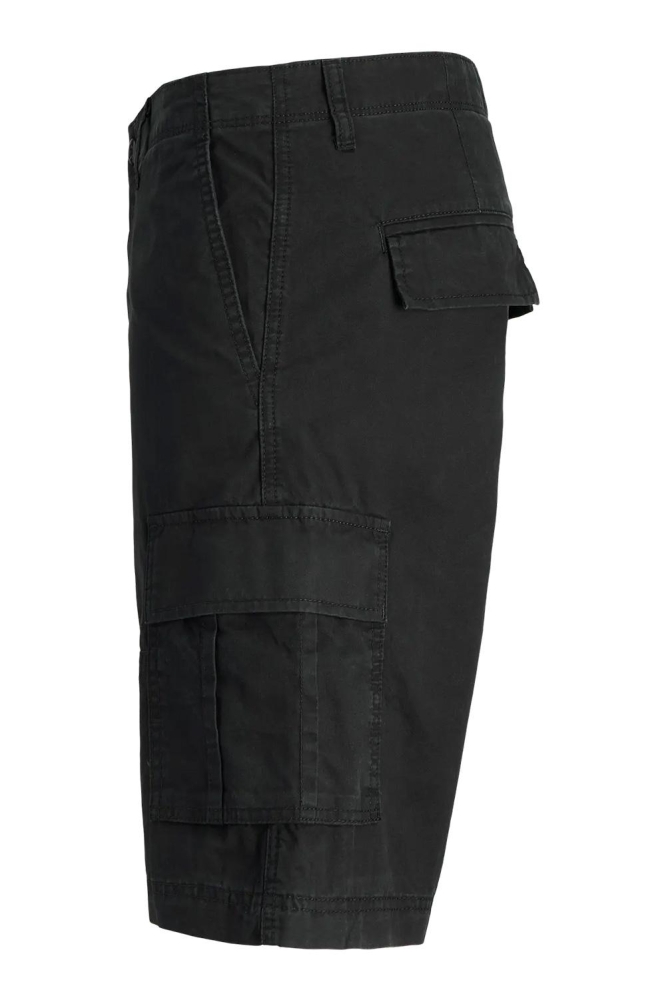 Jack & Jones zwarte heren korte broek | Zijaanzicht