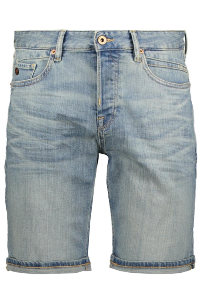 Cast Iron blauwe heren korte broek | Vooraanzicht