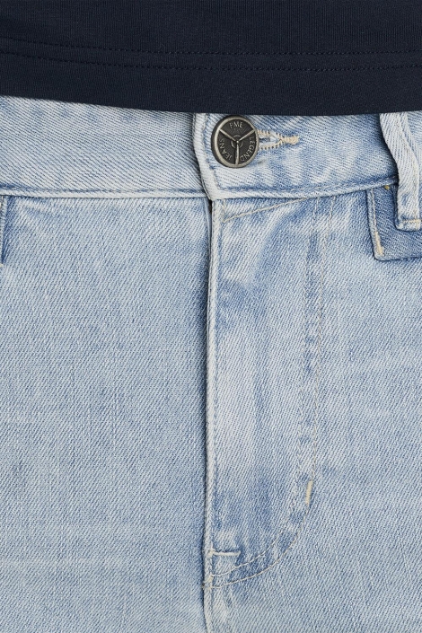 PME legend blauwe heren korte broek | Close up
