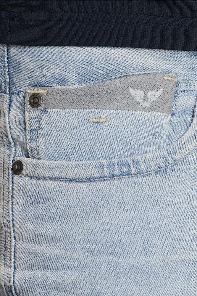 PME legend blauwe heren korte broek | Close up