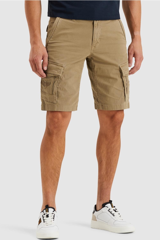 PME legend taupe heren korte broek | Model vooraanzicht
