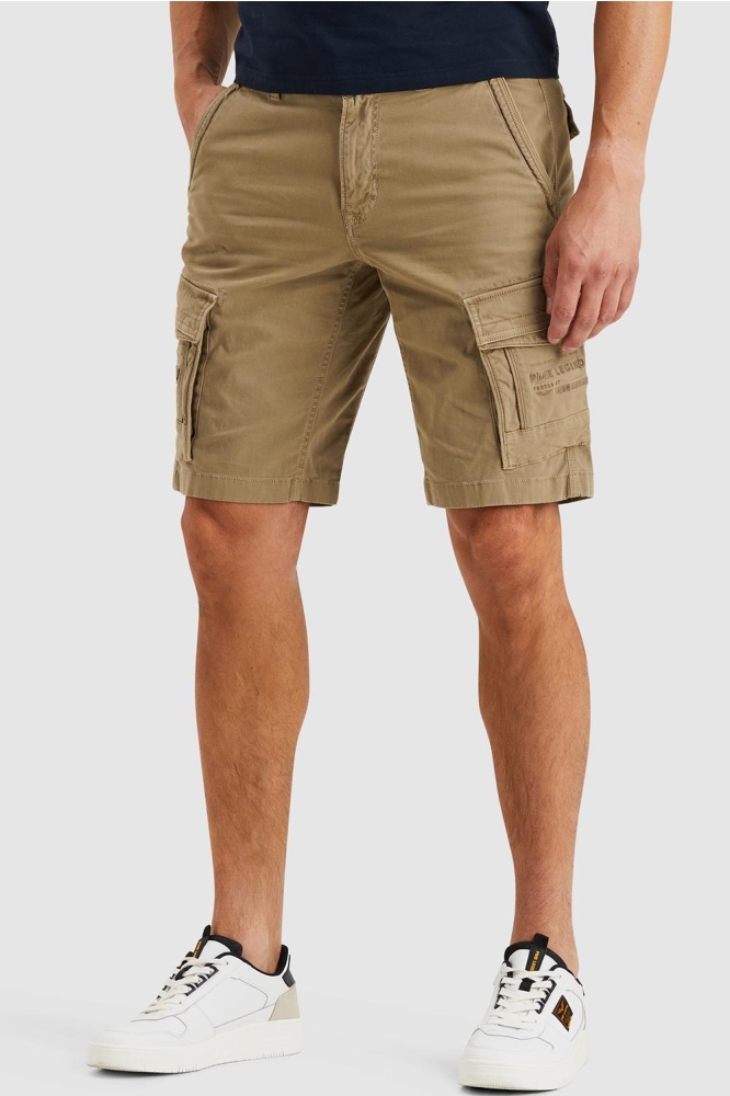 PME legend taupe heren korte broek | Model zijaanzicht
