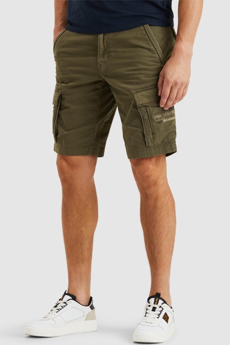 PME legend groene heren korte broek | Model zijaanzicht