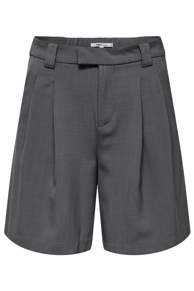 Only grijze dames korte broek | Vooraanzicht