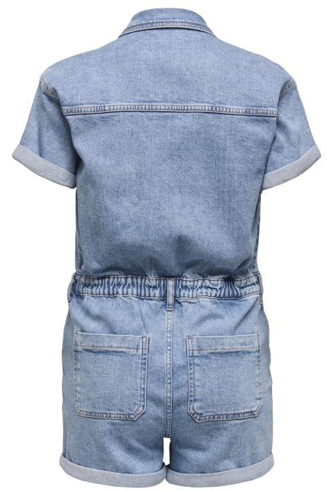 Only blauwe dames jumpsuit | Achteraanzicht