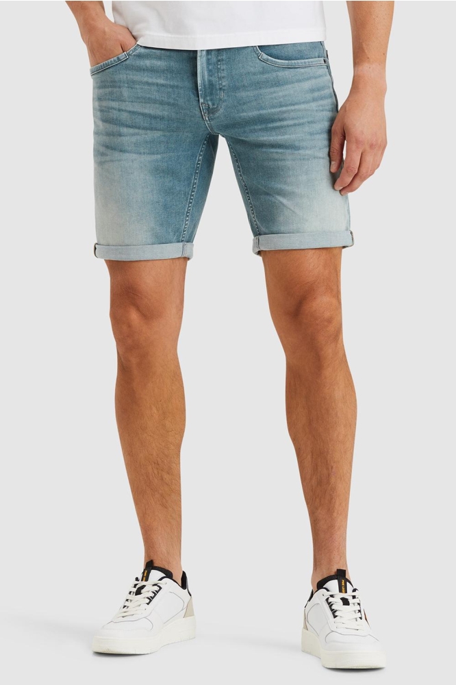 PME legend blauwe heren korte broek | Model vooraanzicht