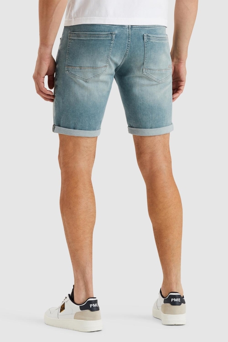 PME legend blauwe heren korte broek | Model achteraanzicht