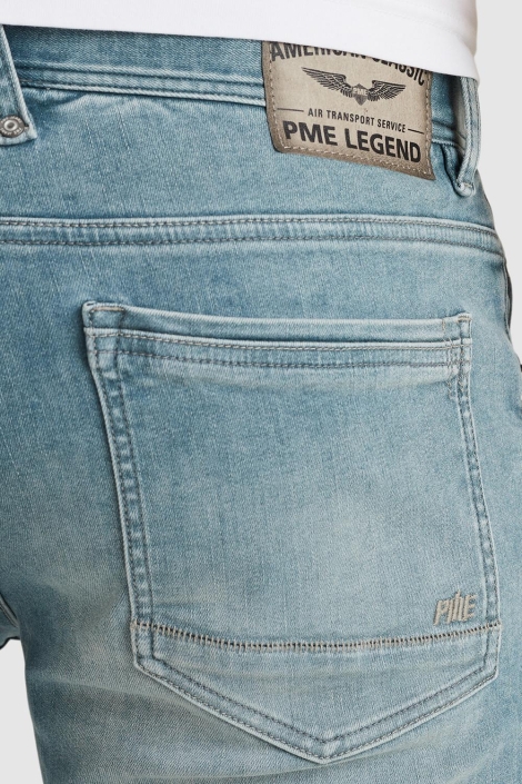 PME legend blauwe heren korte broek | Close up