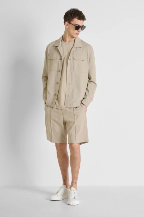 Antony Morato beige heren korte broek | Model vooraanzicht