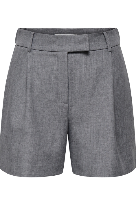 Only grijze dames korte broek | Vooraanzicht