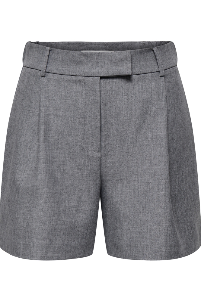 Only grijze dames korte broek | Vooraanzicht