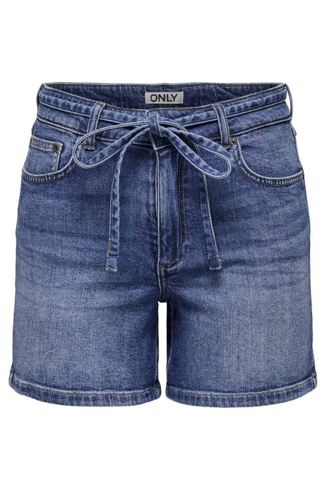 Only blauwe dames korte broek | Vooraanzicht