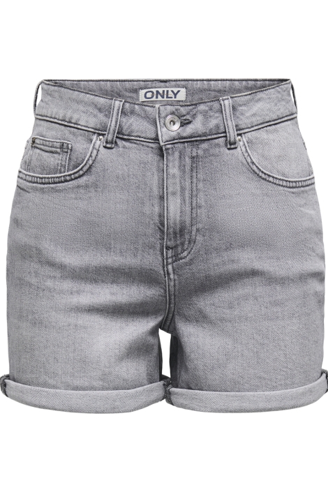 Only grijze dames korte broek | Vooraanzicht