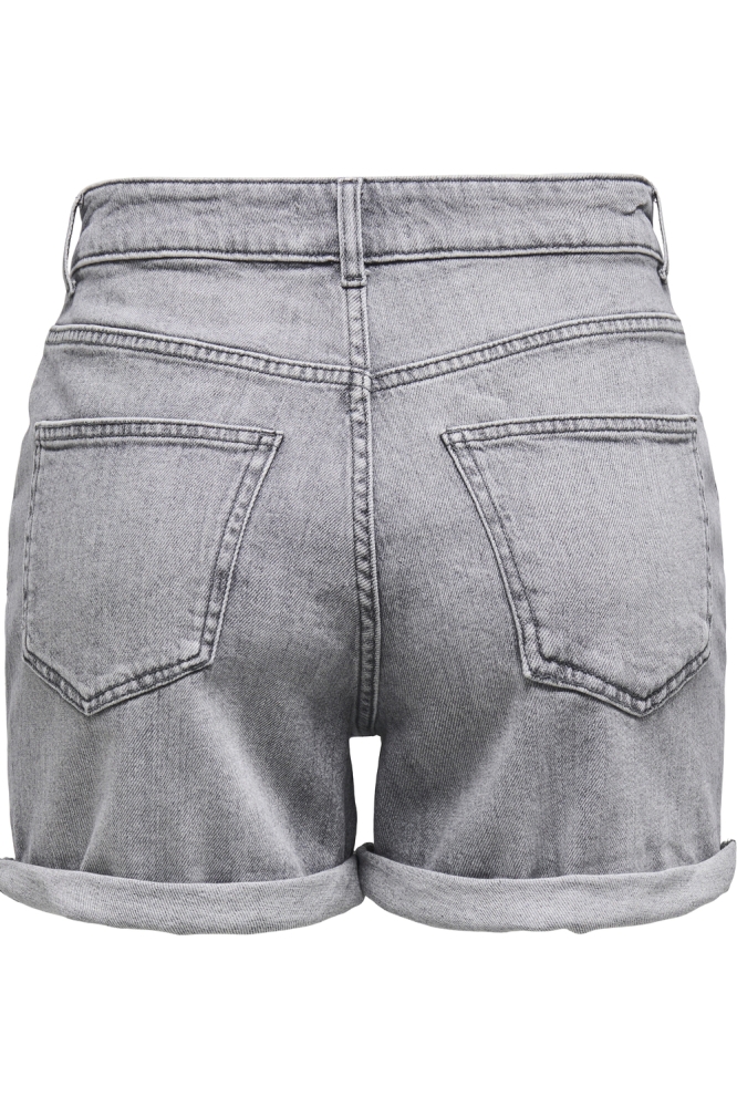 Only grijze dames korte broek | Achteraanzicht