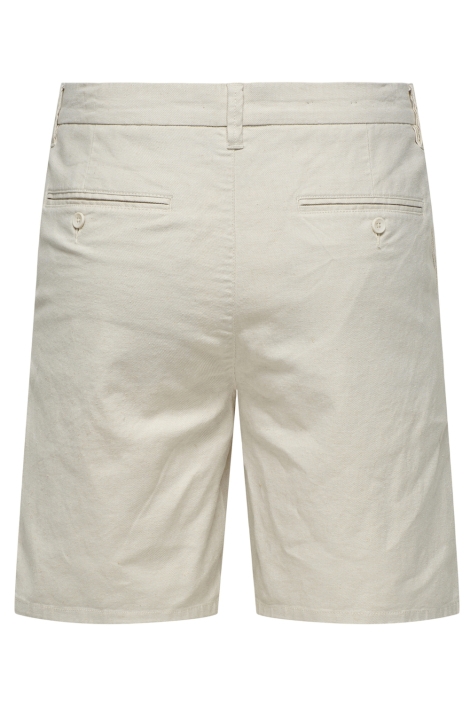 Only & Sons beige heren korte broek | Achteraanzicht