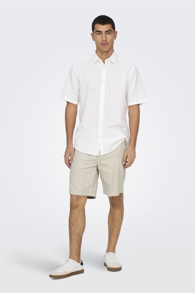 Only & Sons beige heren korte broek | Model