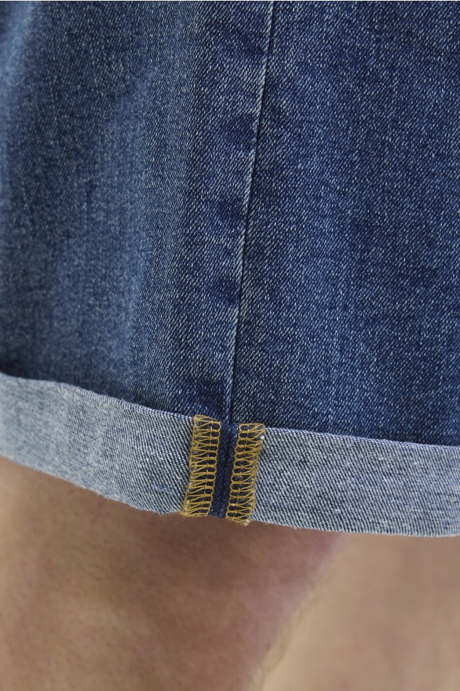 JJ Rebel blauwe heren korte broek | Close up