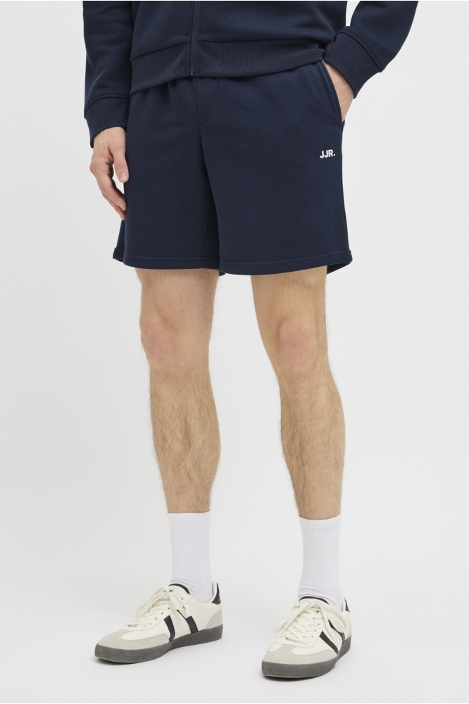 JJ Rebel blauwe heren korte broek | Model vooraanzicht