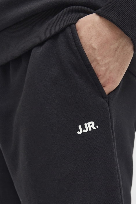 JJ Rebel zwarte heren korte broek | Close up