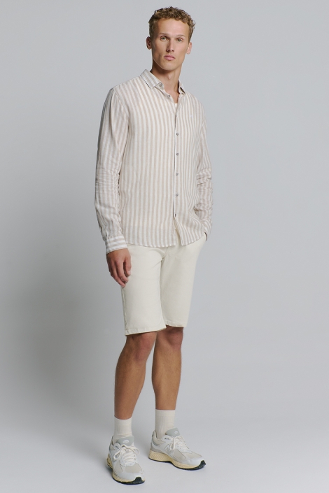 NO-EXCESS beige heren korte broek | Model