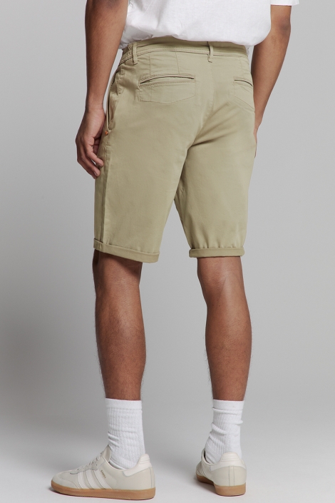 NO-EXCESS groene heren korte broek | Model achteraanzicht