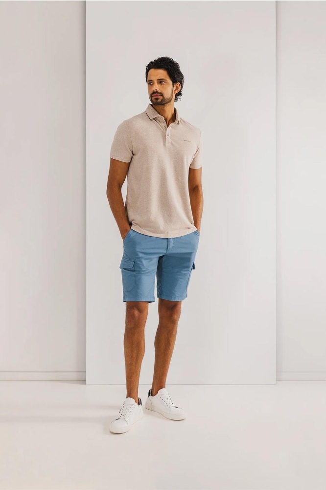 State of Art blauwe heren korte broek | Close up