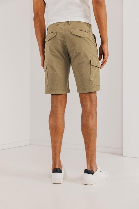 State of Art bruine heren korte broek | Model achteraanzicht