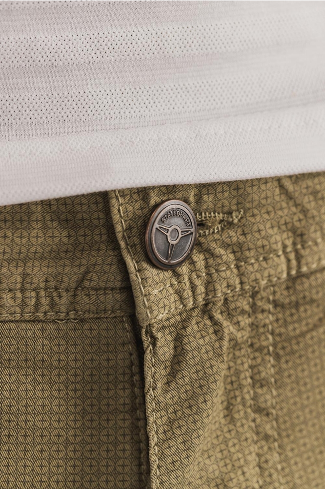 State of Art bruine heren korte broek | Close up