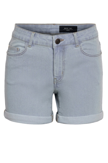 Noisy may Broek NMDEBBY NW SLIM SHORTS VI520LB NOOS 27032491 Light Blue Denim