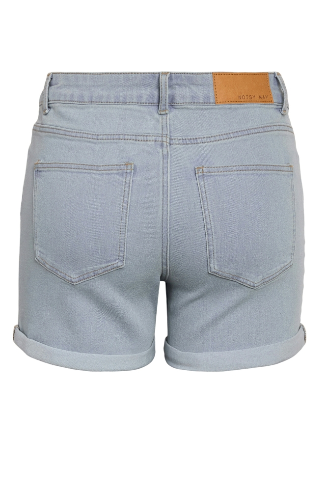 Noisy may blauwe dames korte broek | Achteraanzicht