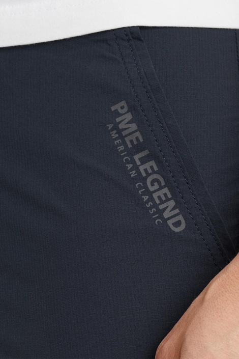 PME legend blauwe heren korte broek | Close up