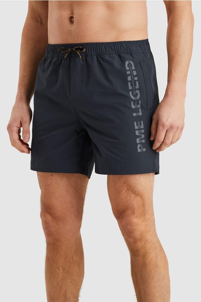PME legend blauwe heren korte broek | Model zijaanzicht
